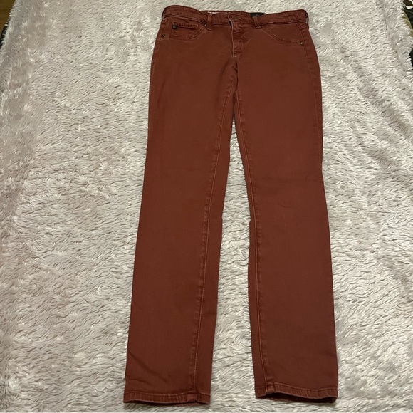 Ag Adriano Goldschmied the legging ankle rust colored jeans 28 - - Picture 2 of 10